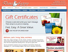 Tablet Screenshot of dancefactory.com